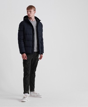 Superdry Sports Puffer Férfi Kabát Kék | QTLOZ6084